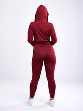 Load image into Gallery viewer, Athletic Zip-Up Fitted Hoodie Jacket with Pockets