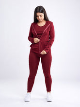 Load image into Gallery viewer, Athletic Zip-Up Fitted Hoodie Jacket with Pockets