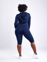 Load image into Gallery viewer, Athletic Zip-Up Fitted Hoodie Jacket with Pockets