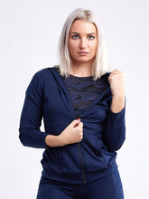 Load image into Gallery viewer, Athletic Zip-Up Fitted Hoodie Jacket with Pockets