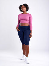 Load image into Gallery viewer, Long-Sleeve Crop Top