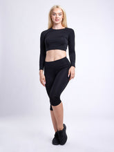 Load image into Gallery viewer, Long-Sleeve Crop Top