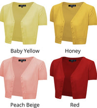 Load image into Gallery viewer, Cropped Bolero Button Down plus Cardigan Sweater