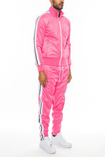 Load image into Gallery viewer, Striped Tape Front Pleat Track Suit Set