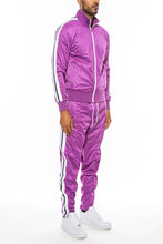 Load image into Gallery viewer, Striped Tape Front Pleat Track Suit Set
