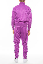 Load image into Gallery viewer, Striped Tape Front Pleat Track Suit Set