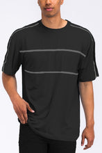 Load image into Gallery viewer, ROUND NECK TAPE STRIPE TSHIRT