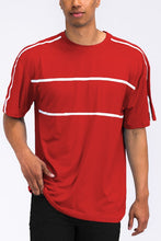 Load image into Gallery viewer, ROUND NECK TAPE STRIPE TSHIRT