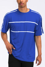 Load image into Gallery viewer, ROUND NECK TAPE STRIPE TSHIRT