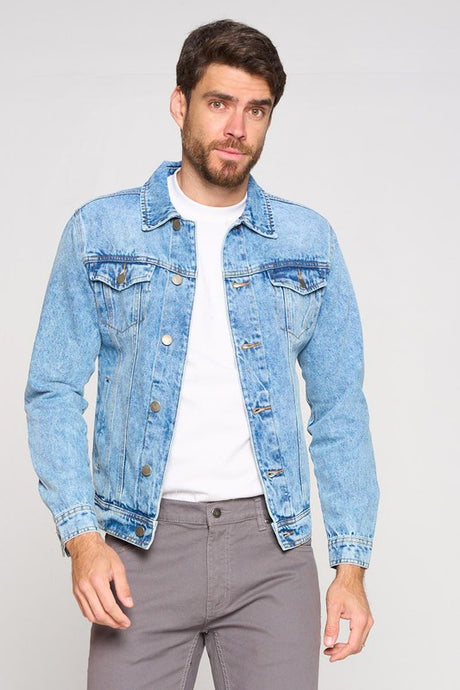 Men's Denim Jacket Light Washed
