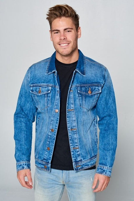 Men's Denim Jacket Medium Washed