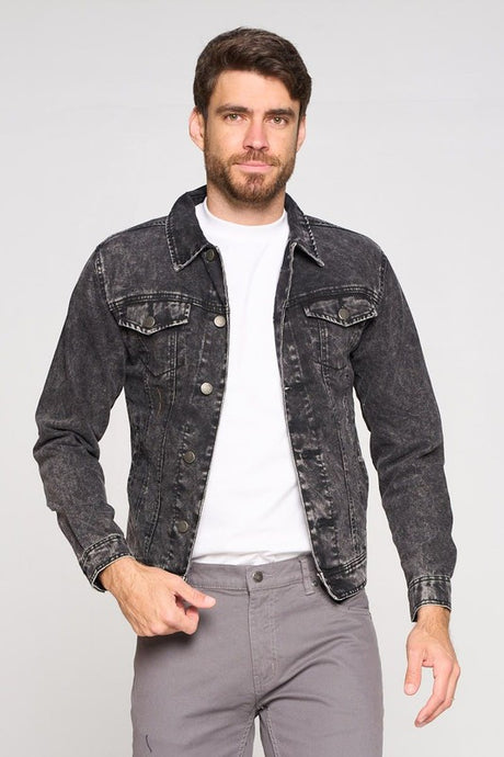 Men's Denim Jacket Vintage Black
