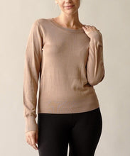 Load image into Gallery viewer, BAMBOO SWEATER CREW NECK TOP