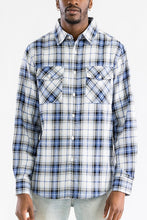 Load image into Gallery viewer, Regular Fit Checker Plaid Flannel Long Sleeve