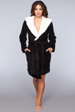 Load image into Gallery viewer, Janet Plush Fleece Color Block Robe