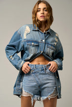 Load image into Gallery viewer, CROSSOVER PREMIUM DENIM MOM SHORTS