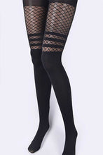 Load image into Gallery viewer, Designed Fishnet Fashion Tights