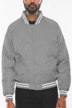 Load image into Gallery viewer, Mens Polyester Windbreaker Winter Bomber Jacket