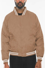 Load image into Gallery viewer, Mens Polyester Windbreaker Winter Bomber Jacket