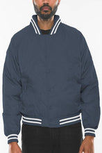 Load image into Gallery viewer, Mens Polyester Windbreaker Winter Bomber Jacket