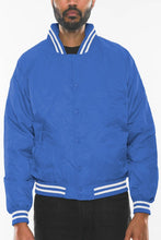 Load image into Gallery viewer, Mens Polyester Windbreaker Winter Bomber Jacket