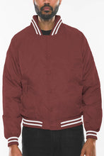 Load image into Gallery viewer, Mens Polyester Windbreaker Winter Bomber Jacket