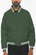 Load image into Gallery viewer, Mens Polyester Windbreaker Winter Bomber Jacket