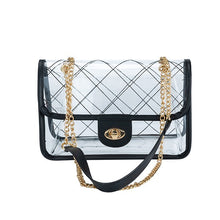 Load image into Gallery viewer, TRENDY  HIGH QUALITY QUILTED CLEAR PVC BAG