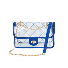Load image into Gallery viewer, TRENDY  HIGH QUALITY QUILTED CLEAR PVC BAG