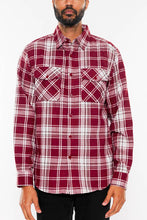 Load image into Gallery viewer, LONG SLEEVE FLANNEL FULL PLAID CHECKERED SHIRT