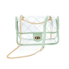 Load image into Gallery viewer, TRENDY  HIGH QUALITY QUILTED CLEAR PVC BAG