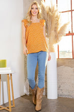 Load image into Gallery viewer, Woven Ruffle Sleeve Top