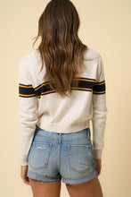 Load image into Gallery viewer, Ripped Button Down Denim Shorts