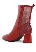 Load image into Gallery viewer, Mimosa Mesh Detail Pointy Ankle Boots