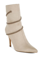 Load image into Gallery viewer, Roda Rhinestone Wrap-Around Stiletto Boots