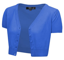 Load image into Gallery viewer, Cropped Bolero Knit Sweater Cardigan Short Sleeve