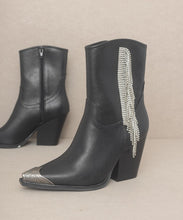 Load image into Gallery viewer, Rhinestone Fringe Boots
