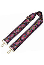 Load image into Gallery viewer, 2 inch Wide Flower Tribal Pattern Guitar Strap