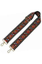 Load image into Gallery viewer, 2 inch Wide Flower Tribal Pattern Guitar Strap