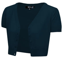Load image into Gallery viewer, Cropped Bolero Button Down plus Cardigan Sweater