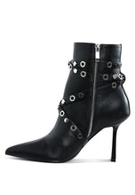 Load image into Gallery viewer, Jaunts Eyelets &amp; Studs Harness Ankle Boots