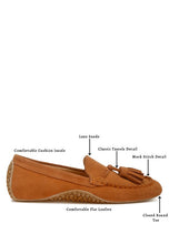 Load image into Gallery viewer, Kipstar Suede Round Toe Tassel Loafers