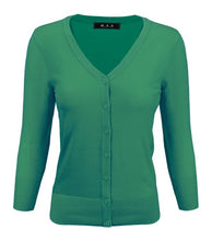 Load image into Gallery viewer, Crewneck Button Down Knit Plus Size  Cardigans