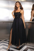 Load image into Gallery viewer, Lace-Up Backless Mesh Dress