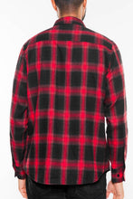 Load image into Gallery viewer, FULL PLAID CHECKERED FLANNEL LONG SLEEVE