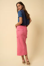 Load image into Gallery viewer, COLOR CARGO MIDI SKIRT