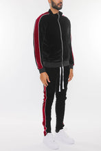 Load image into Gallery viewer, MENS VELOUR TRACK JACKET AND TRACK PANT SET