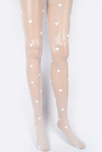 Load image into Gallery viewer, Small Heart Print Fashion Sheer Stocking