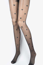 Load image into Gallery viewer, Small Heart Print Fashion Sheer Stocking