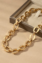 Load image into Gallery viewer, unique brass chunky chain necklace